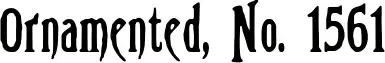 Ornamented, No. 1561