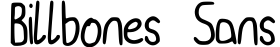Billbones Sans