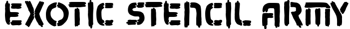 Exotic Stencil Army