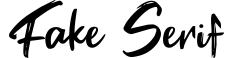 Fake Serif