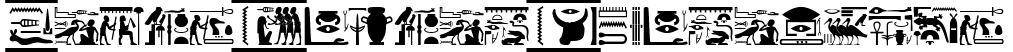 Fonts Vector Hieroglyps