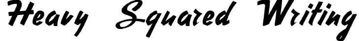 Heavy Squared Writing