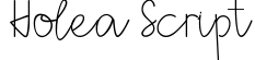Holea Script