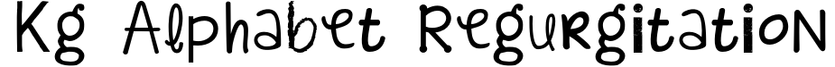 KG Alphabet Regurgitation