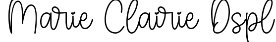 Marie Clairie Dspl