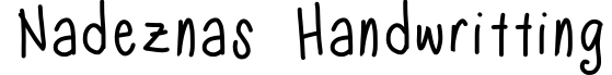 Nadezna's Handwritting