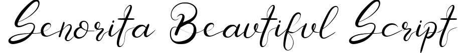 Senorita - Beautiful Script