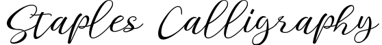 Staples Calligraphy