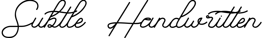 Subtle Handwritten
