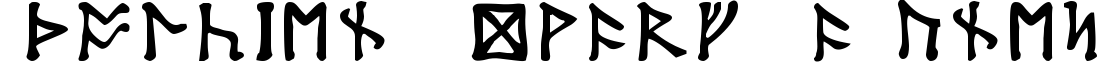 Tolkien Dwarf Runes