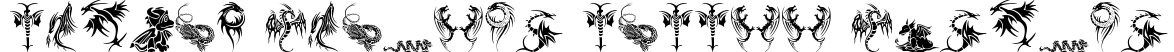 Tribal Dragons Tattoo Designs