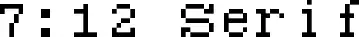 7:12 Serif