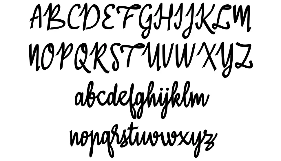 A Baster Rulesfont specimens