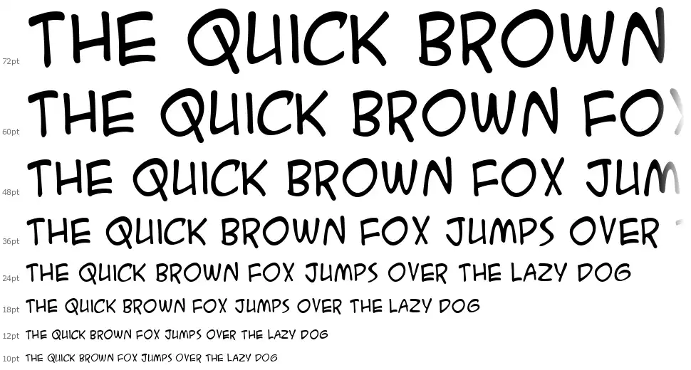 ACME Secret Agentfont waterfall