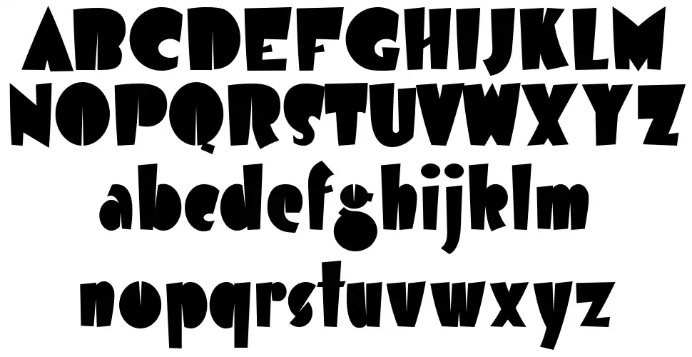 Airmole-Regularfont specimens