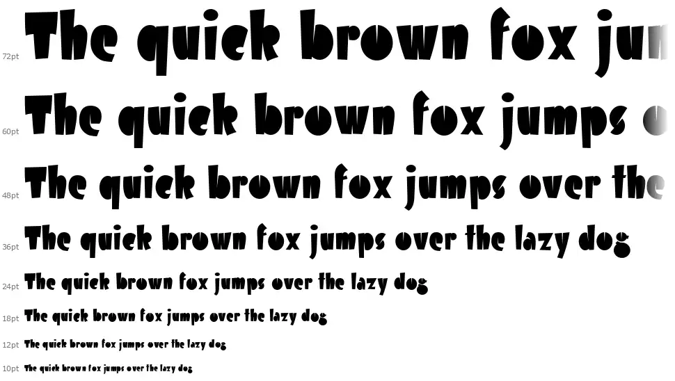 Airmole-Regularfont waterfall