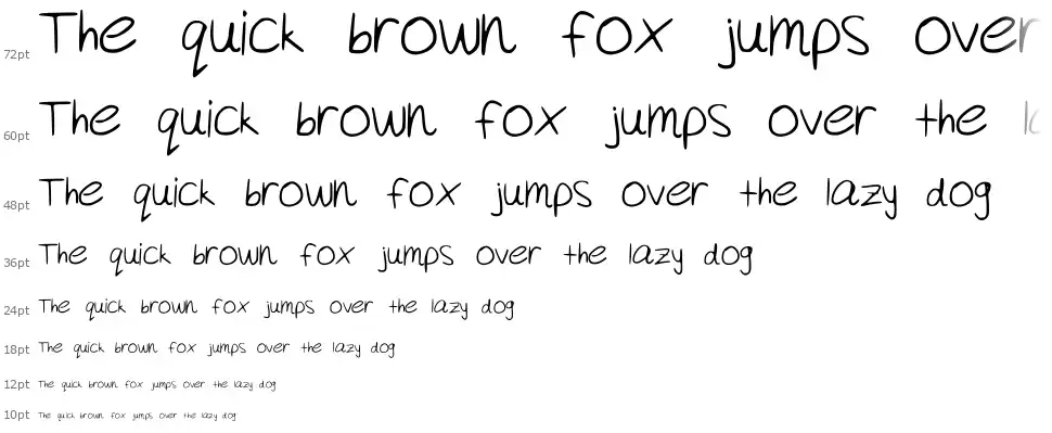 Akeylah's Handwritingfont waterfall
