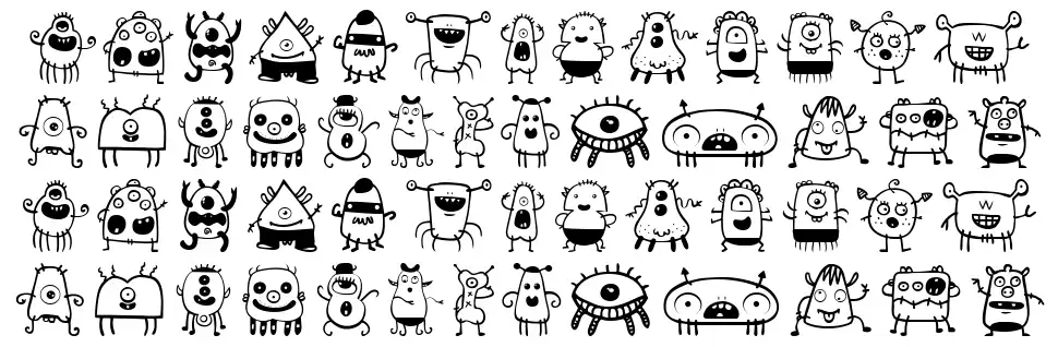 Alien Dudefont specimens