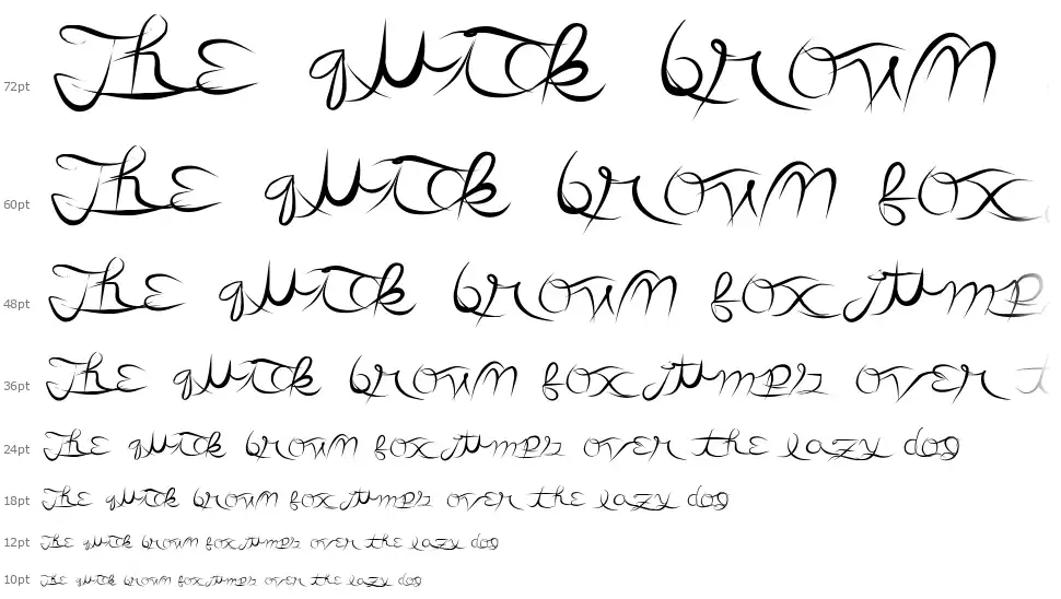 Another Partyfont waterfall