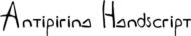 Antipirina Handscript