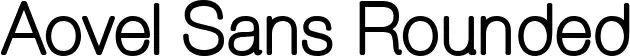 Aovel Sans Rounded