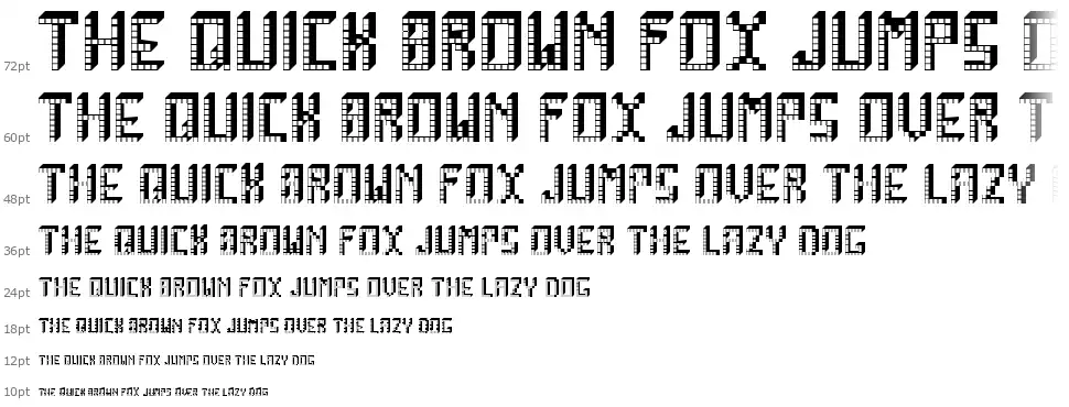 Arcade Boxesfont waterfall