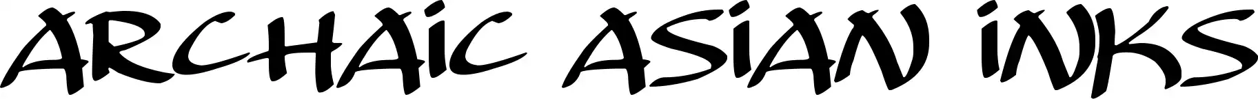 Archaic Asian Inks
