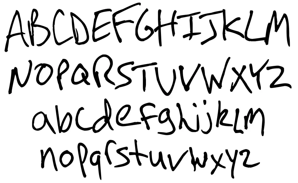 Arnot Handfont specimens