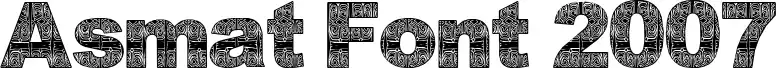 Asmat Font 2007