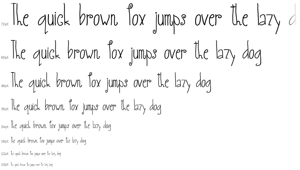 Austie Bost Small Worldfont waterfall
