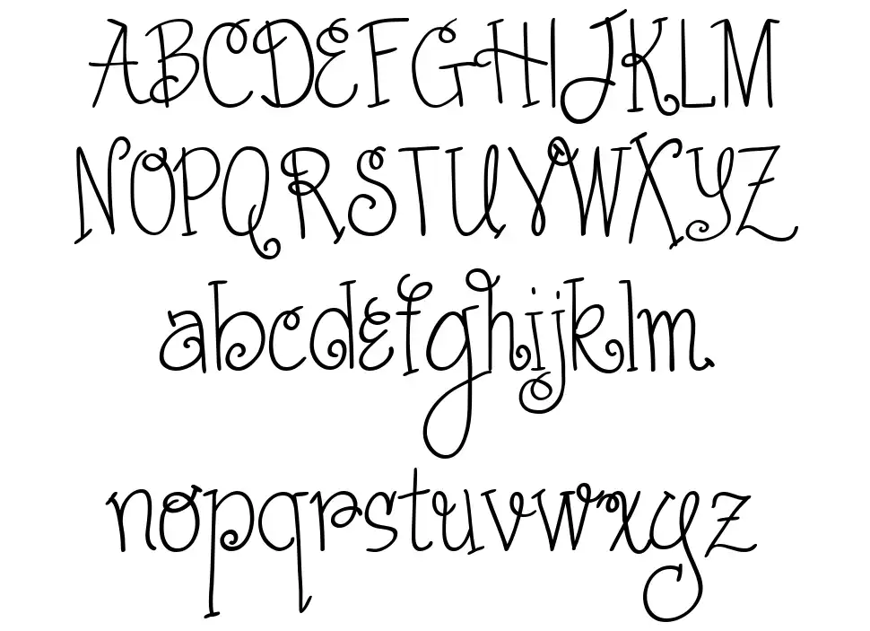 Austie Bost Somersaultsfont specimens