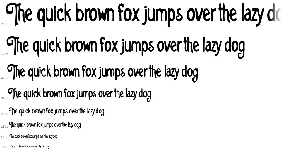 Back To The Fantasyfont waterfall