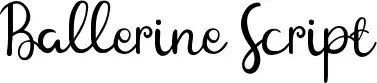 Ballerine Script