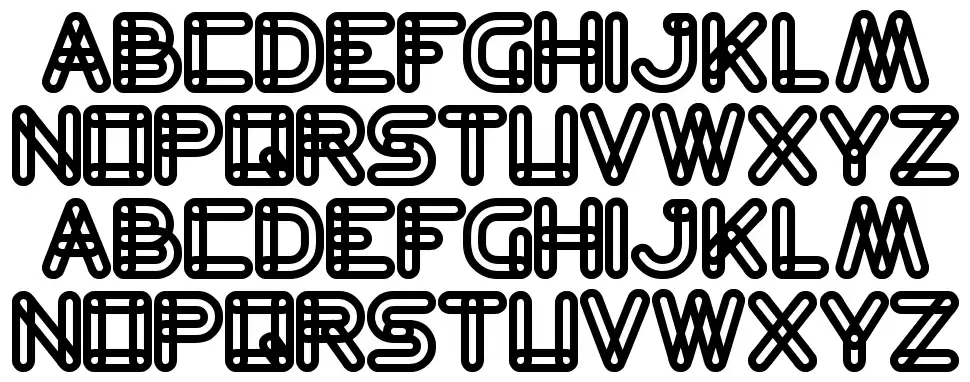 Bamboo shootfont specimens
