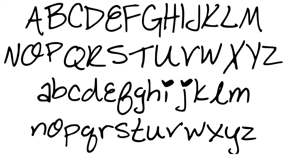 BBY Cakes!font specimens
