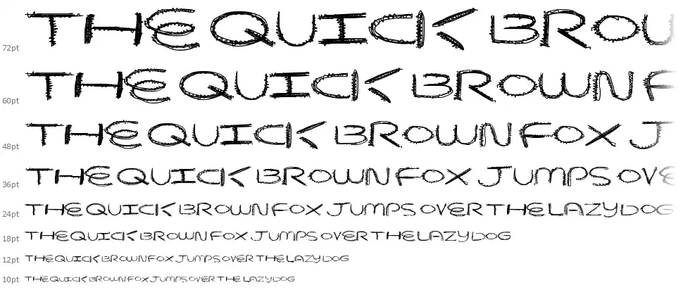 Beaver Scratchesfont waterfall