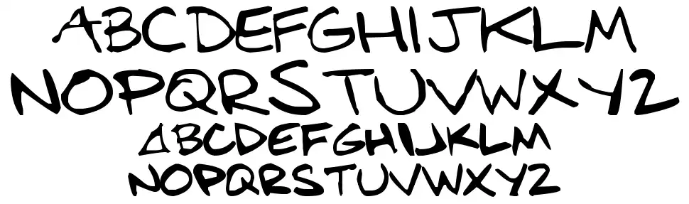 Bens Handfont specimens