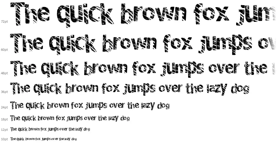 Big Partyfont waterfall