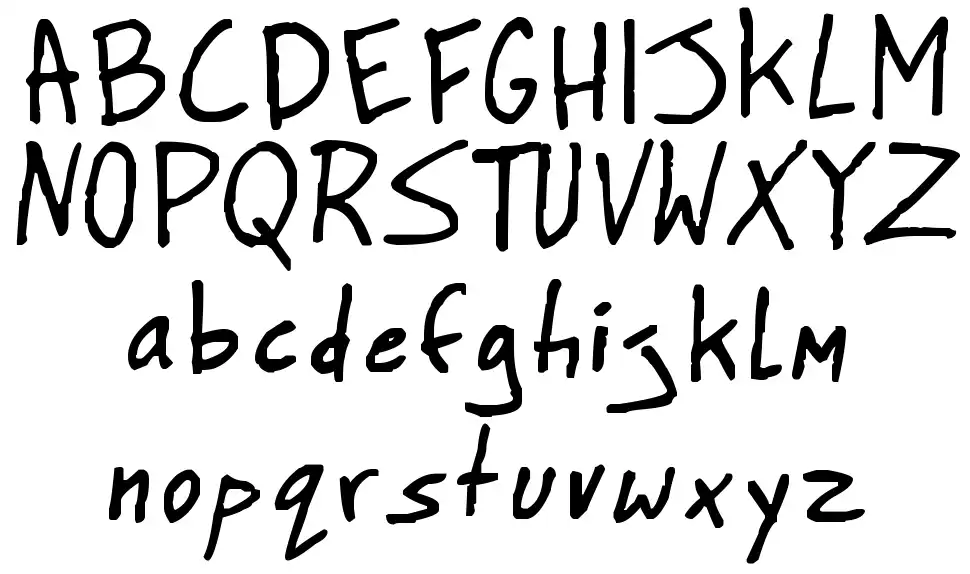 BigHonk handwritingfont specimens