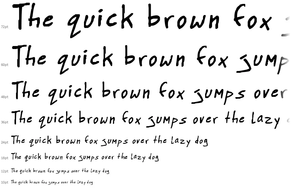 BigHonk handwritingfont waterfall
