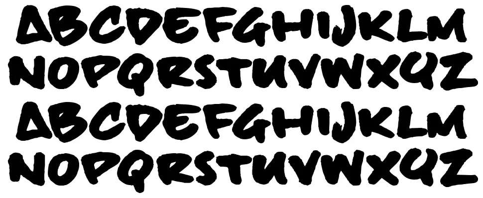 Billie BoldHandfont specimens