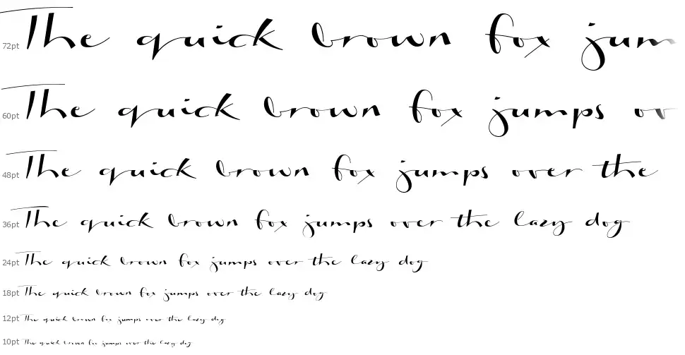 Biloxi Calligraphyfont waterfall