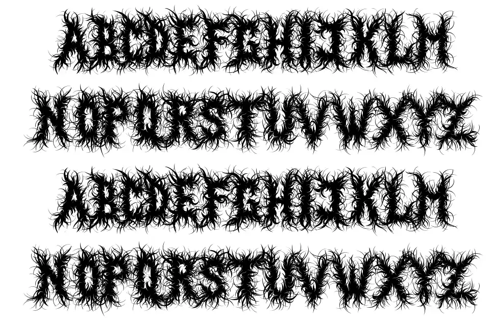 Black Magnetfont specimens