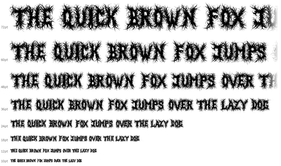 Black Magnetfont waterfall