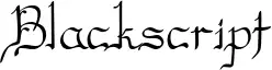Blackscript