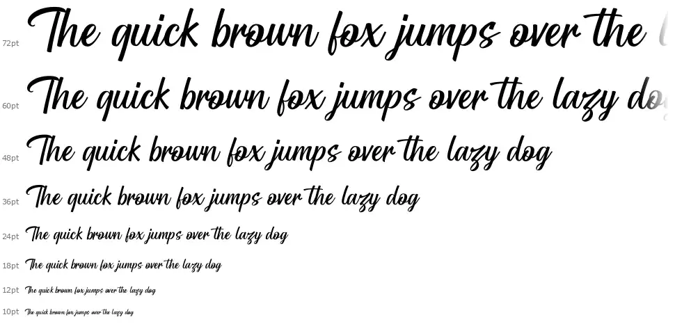 Blestive Scriptfont waterfall