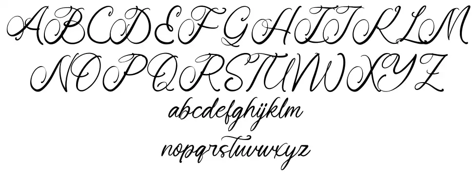 Bloomin Gflowfont specimens