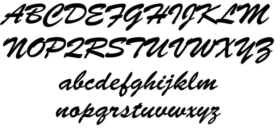 Brush Script Espécimes Brush Scriptfont specimens
