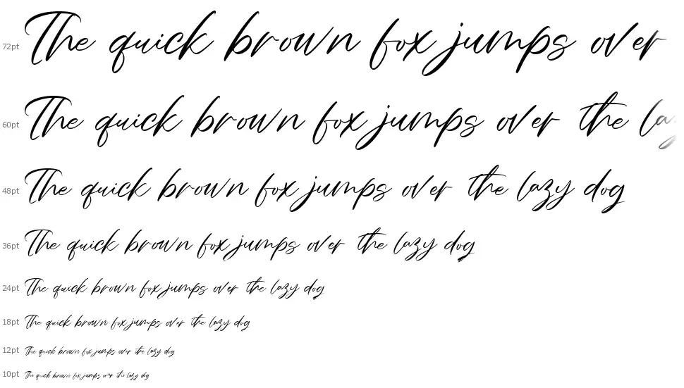 Charmelya Scriptfont waterfall