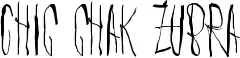 Chic chak zubra